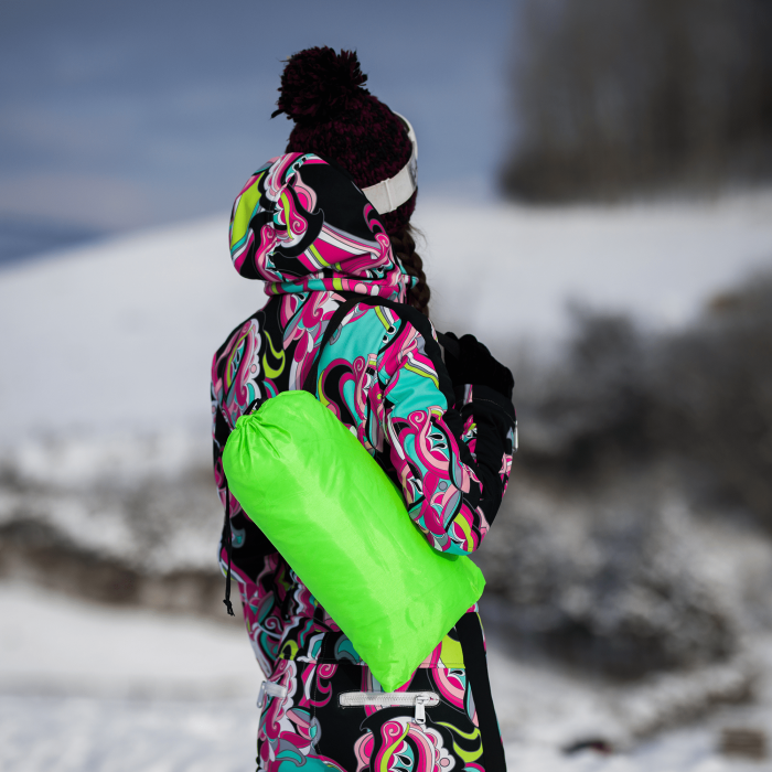 Geantă scaun gonflabilă / geanta leneşă, verde, LEBAG [35]