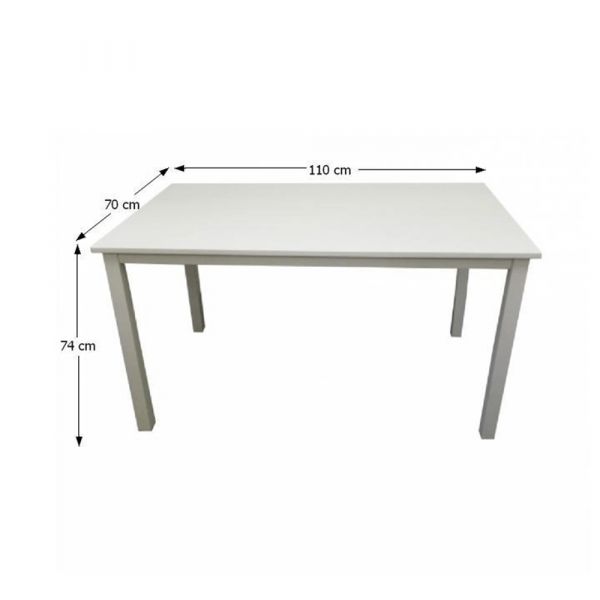 Masa dining/bucatarie/salon , mdf furniruit alb , 110 cm lungime ,Bortis Impex [2]