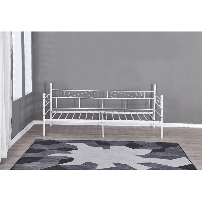 Pat metalic de 1 persoana , 90x200 ,suport saltea inclus [7]