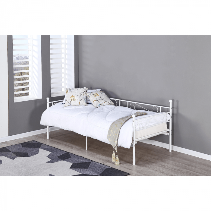 Pat metalic de 1 persoana , 90x200 ,suport saltea inclus [11]