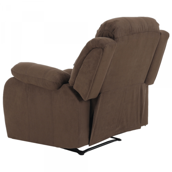 Fotoliu relaxant reglabil -recliner, material maro,Bortis Impex [6]