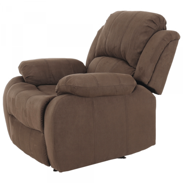 Fotoliu relaxant reglabil -recliner, material maro,Bortis Impex [7]