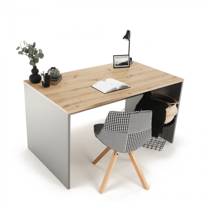 Masă de birou, grafit/stejar artisan, RIOMA NEW TYP 11 [14]