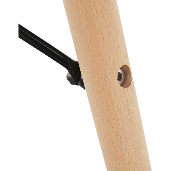 Masă de bucătărie, albă/fag, diametru 90 cm, GAMIN 2 NEW 90 [13]