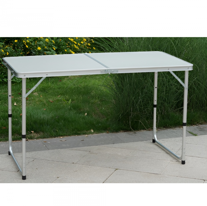 Masă de camping pliabilă, 120 cm, aluminiu/MDF, KEPI TYP 1 [8]