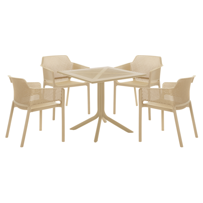 Masă de grădină, gri-maro Taupe, DENTON NEW [3]