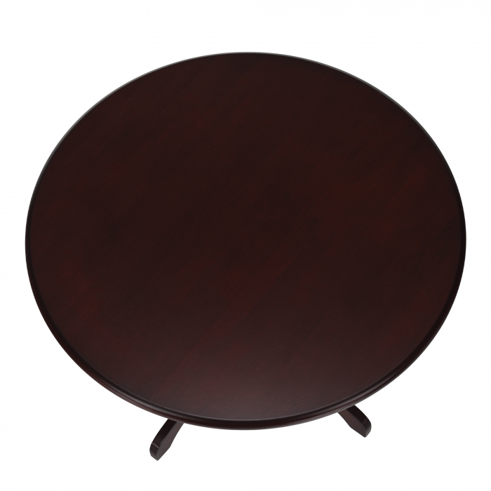 Masă de luat masa, rotundă, castanie, diametru 106 cm, TABLOS [2]
