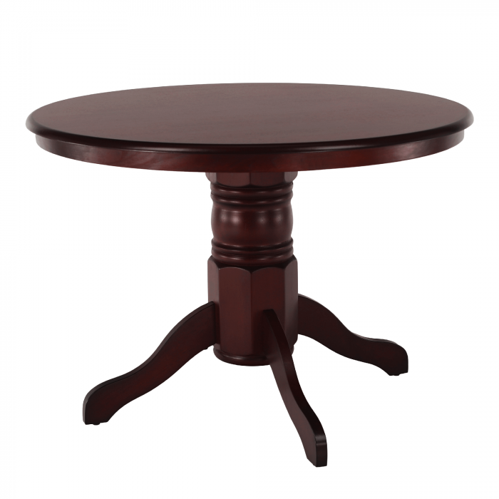 Masă de luat masa, rotundă, castanie, diametru 106 cm, TABLOS [1]