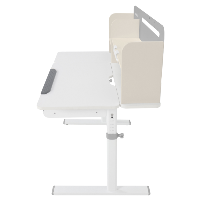 Masă de scris crescătoare, gri/alb, ODIN [7]