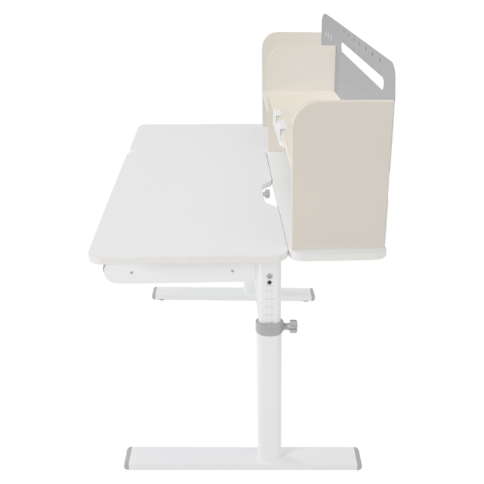 Masă de scris crescătoare, gri/alb, ODIN [8]