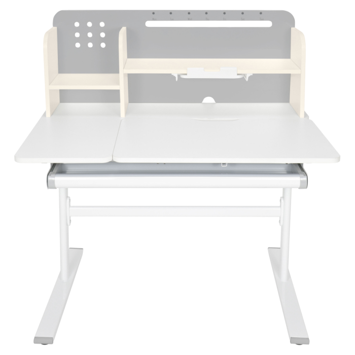 Masă de scris crescătoare, gri/alb, ODIN [5]
