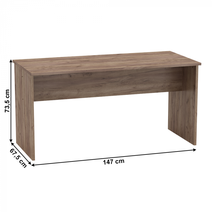 Masă de scris, versatilă, kraft dunkel, JOHAN 2 NEW 08 JH112 [3]