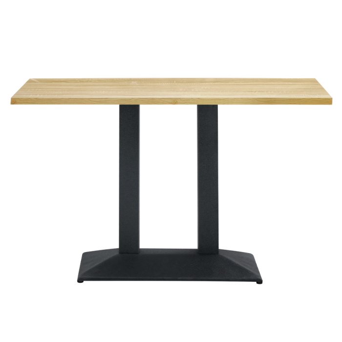 Masă de sufragerie bistro, stejar sonoma/negru, 120x60 cm, RINALDO TYP 2 [2]