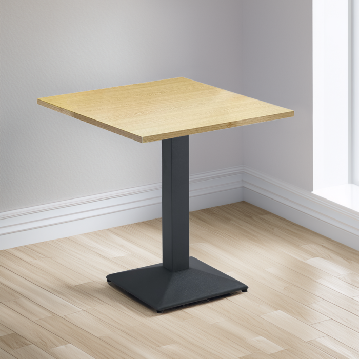 Masă de sufragerie bistro, stejar sonoma/negru, 70x70 cm, RINALDO TYP 1 [4]