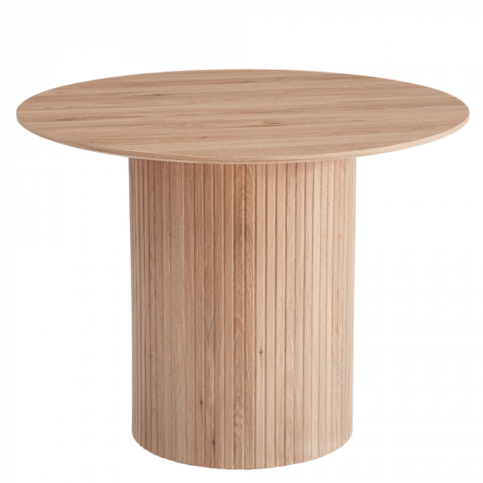 Masă de sufragerie, stejar, diametru 100 cm, PAOLO [1]