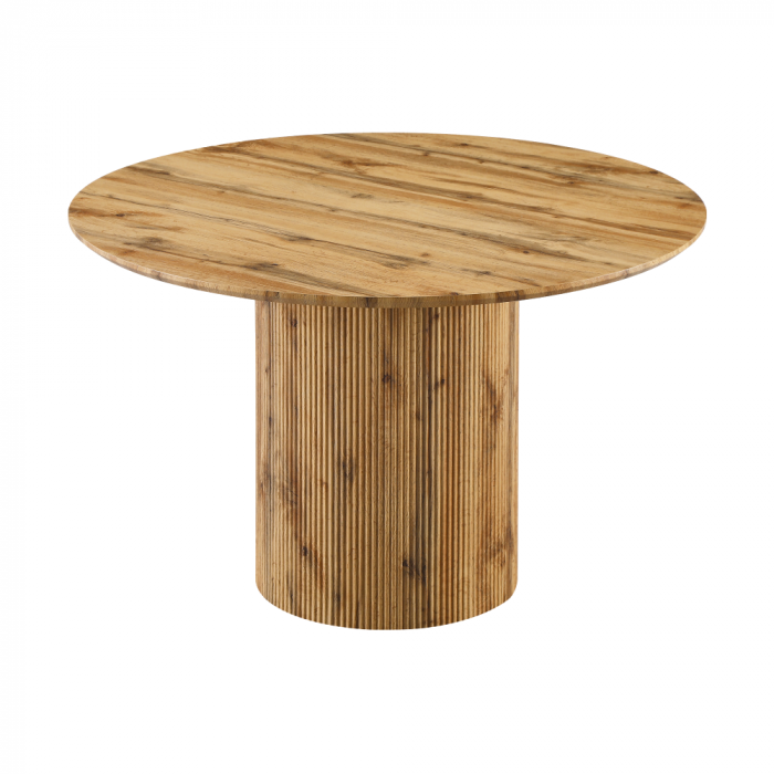 Masă de sufragerie, stejar, diametru 120 cm, MAHIR TIP 2 [1]