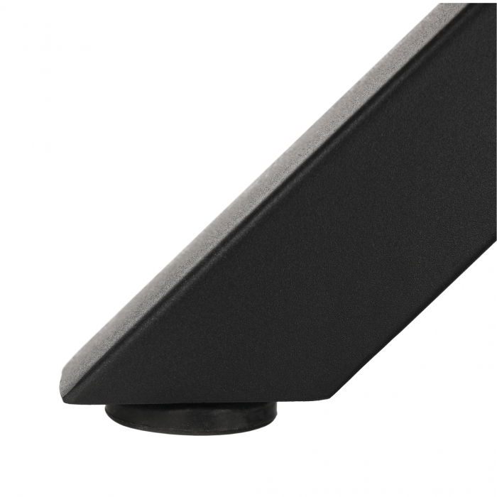 Masă de sufragerie, stejar închis / negru, diametru 120 cm, MEDOR [3]