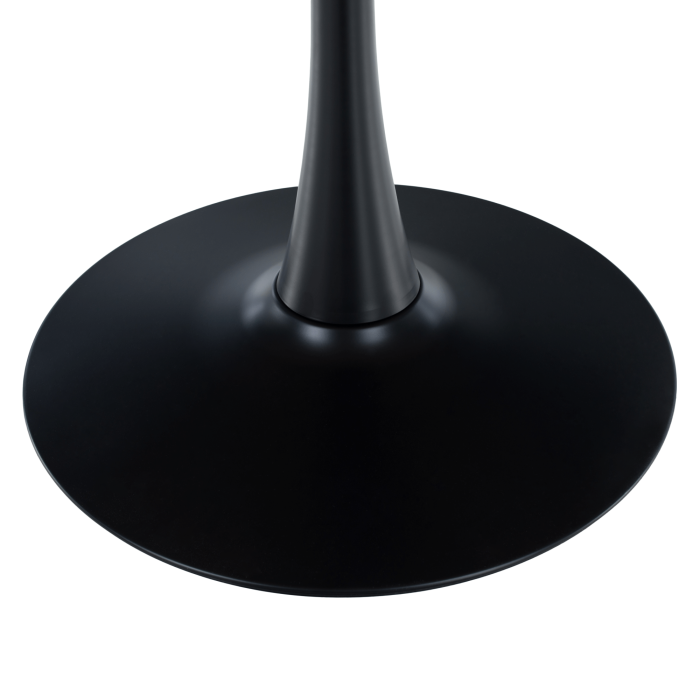 Masă de sufragerie, stejar/negru, diametru 110 cm, REVENTON NEW [4]