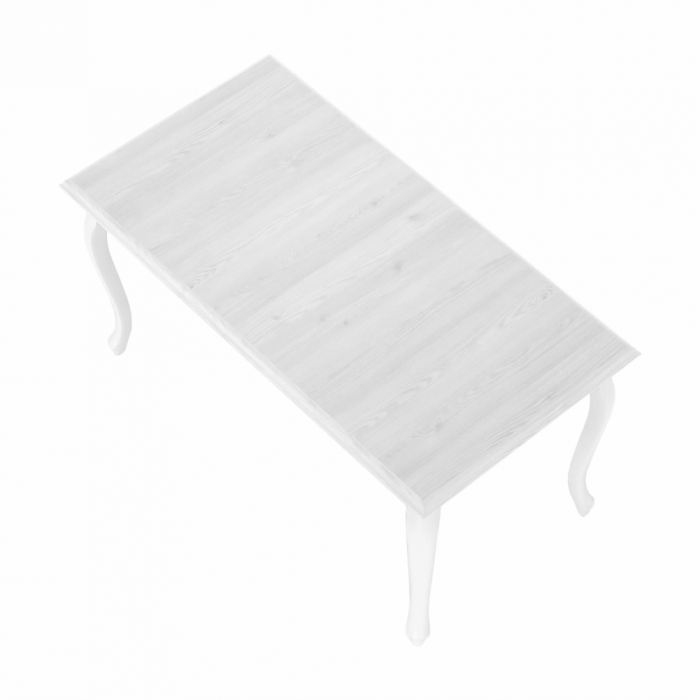 Masă dining DA19, pin alb, 146x76 cm, VILAR [6]