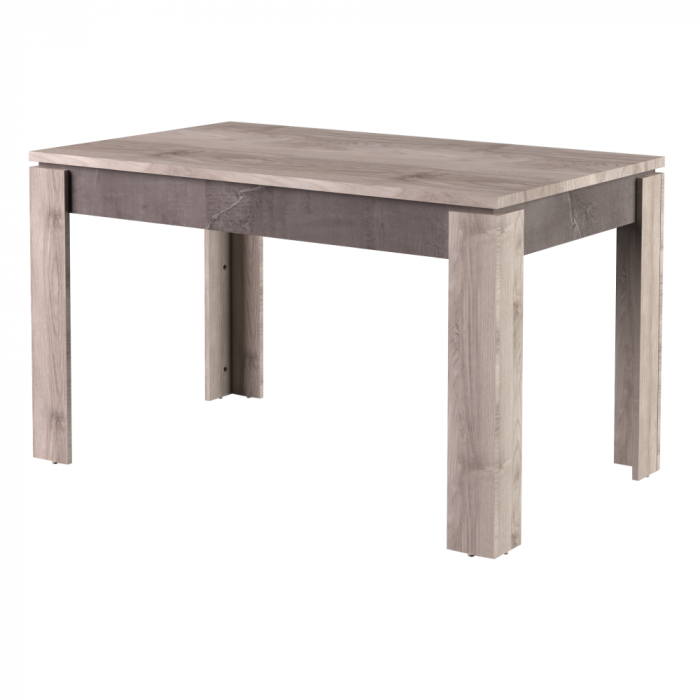 Masă dining extensibilă, castan Nairobi/onix, 130-175x80 cm, JESI NEW [1]