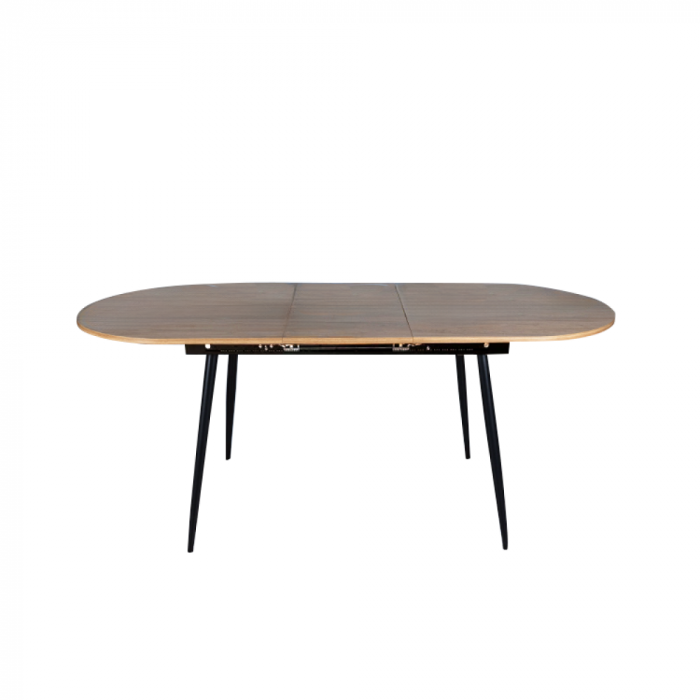 Masă dining, pliabilă, stejar / neagră 150-190x75 cm, TAMERON [5]