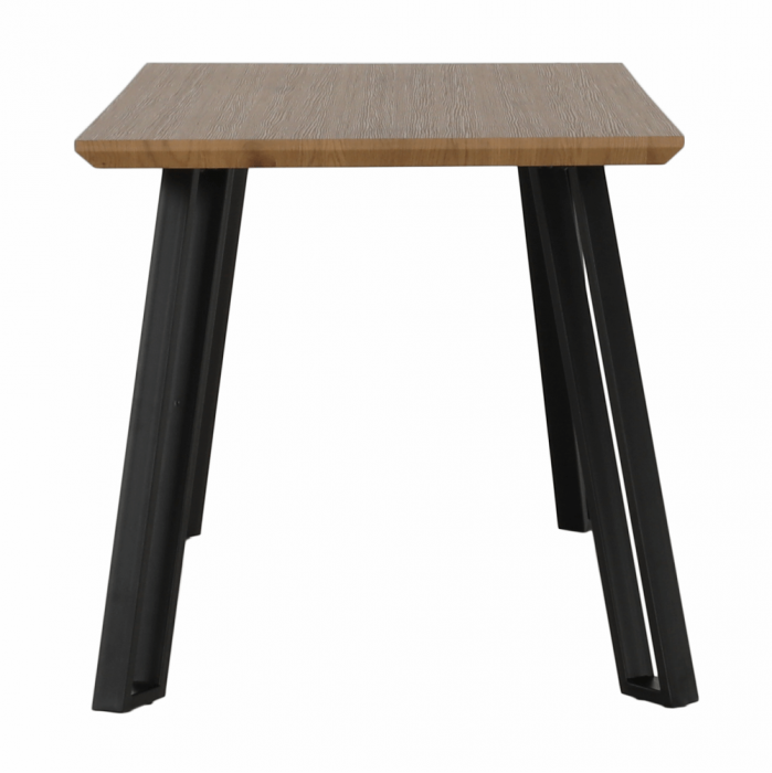 Masă dining, stejar/negru, 140x80 cm, PEDAL [14]