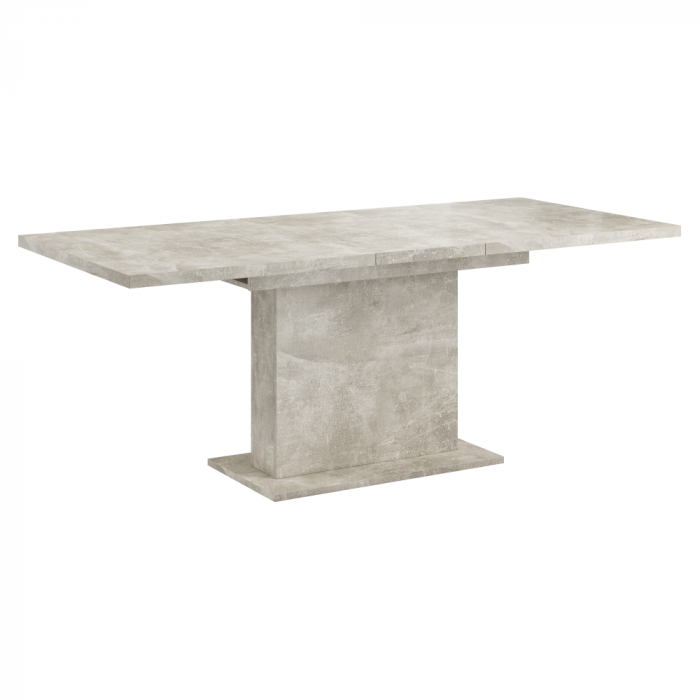 Masă extensibilă de sufragerie, beton, 160-200x90 cm, BOBA [2]