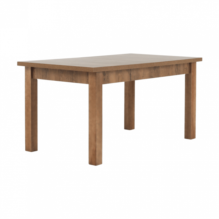 Masă extensibilă pentru dining, stejar lefkas închis, 160-203x90 cm, MONTANA STW [12]