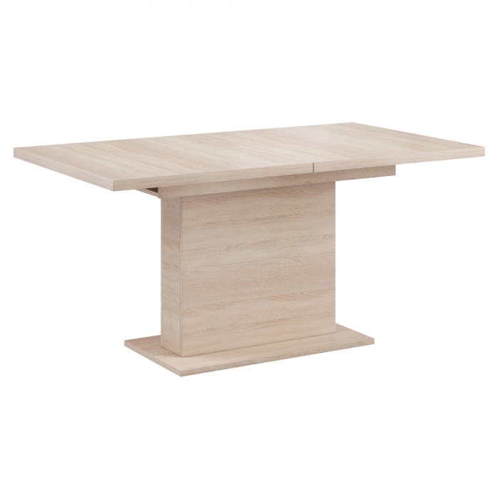 Masă extensibilă pentru sufragerie, stejar sonoma, 160-200x90 cm, BOBA [1]