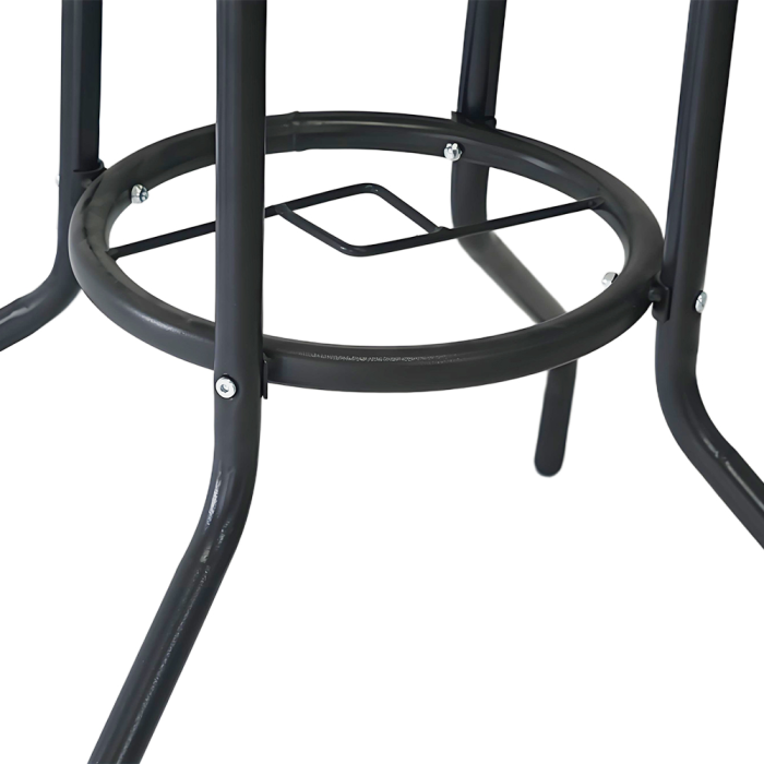 Masă grădină, oţel negru/sticlă securizată, BORGEN NEW TYP 2 [3]