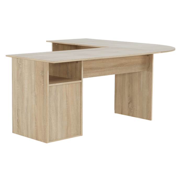Masă PC de colţ, stejar sonoma/albă, MAURUS NEW MA11 [7]