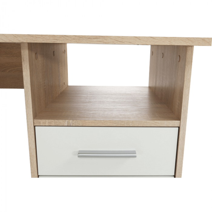 Masă PC de colţ, stejar sonoma/albă, MAURUS NEW MA11 [9]