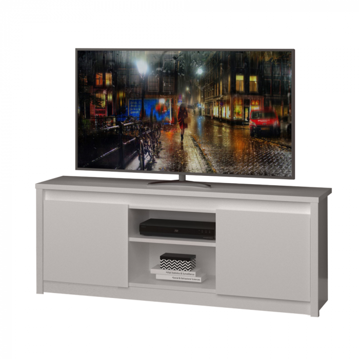 Masă TV 2D/125, albă, ERODIN [3]