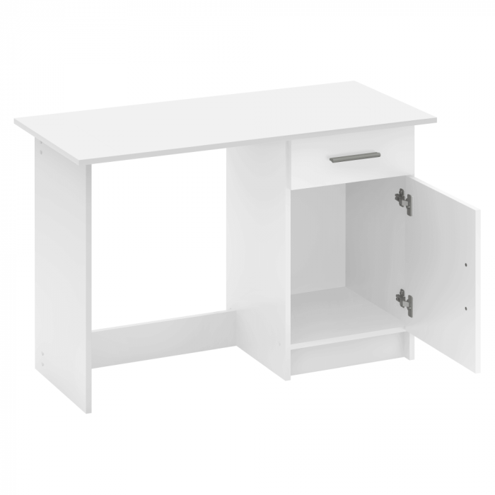 Birou pentru pc , 108.5 cm lungime , alb , modern [4]