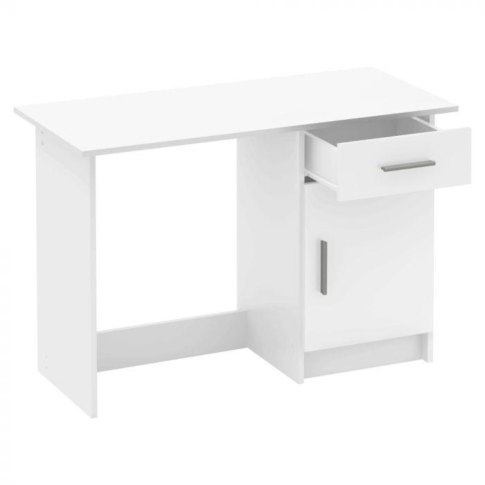 Birou pentru pc , 108.5 cm lungime , alb , modern [3]