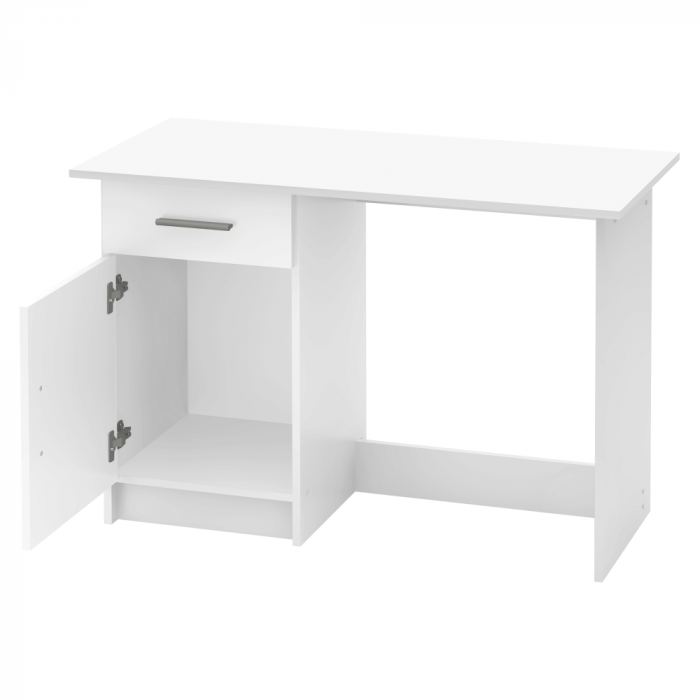 Birou pentru pc , 108.5 cm lungime , alb , modern [7]
