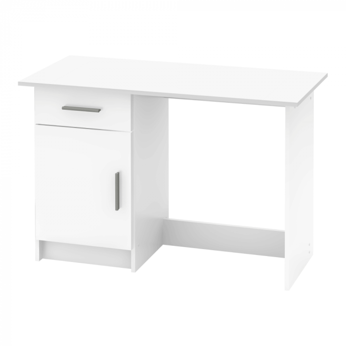 Birou pentru pc , 108.5 cm lungime , alb , modern [5]