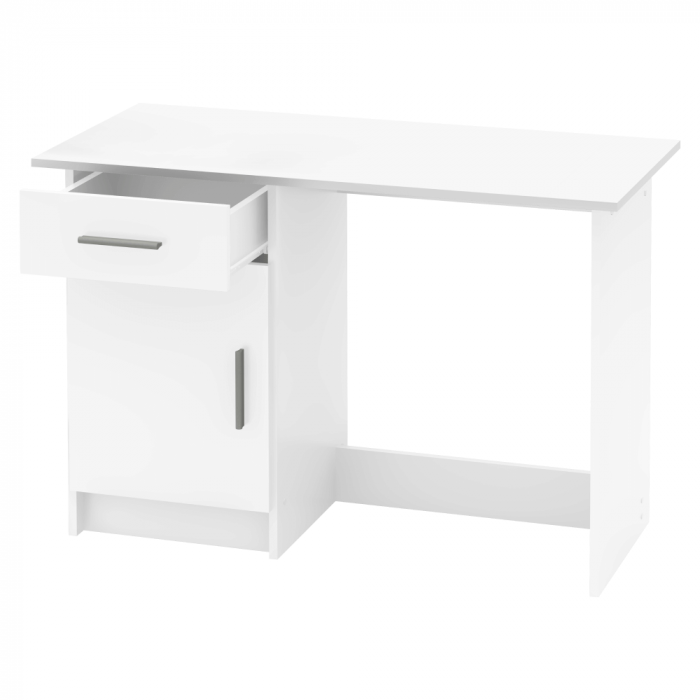 Birou pentru pc , 108.5 cm lungime , alb , modern [6]