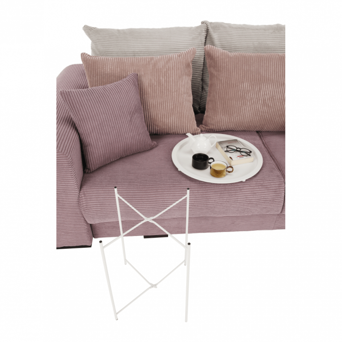 Măsuţă auxiliară cu tavă detaşabilă, alb, RENDER [16]