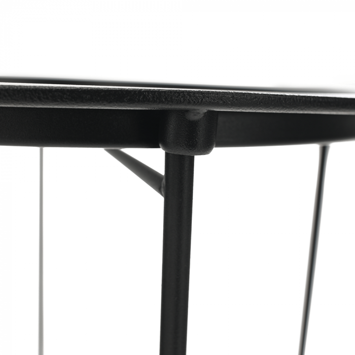 Măsuţă auxiliară cu tavă detaşabilă, negru, RENDER [19]