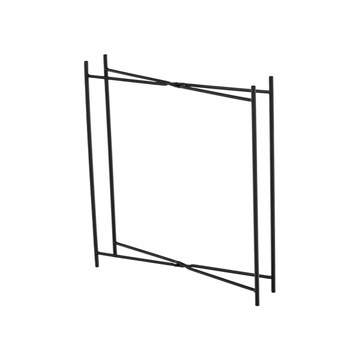 Măsuţă auxiliară cu tavă detaşabilă, negru, RENDER [9]