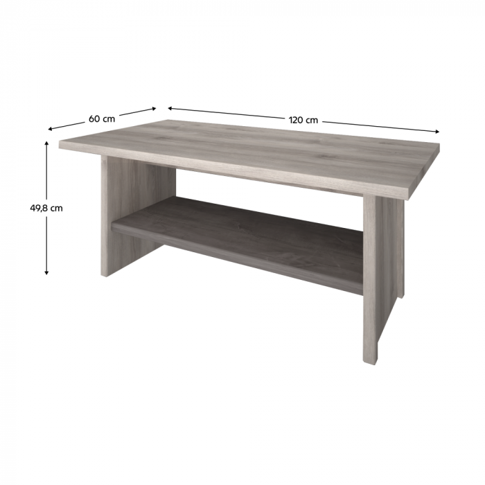 Măsuţă de cafea 120, castan Nairobi/onix, JESI NEW [3]