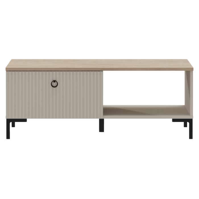 Măsuţă de cafea, gri-maroniu Taupe/stejar silverjack, DOMCA 1S [2]