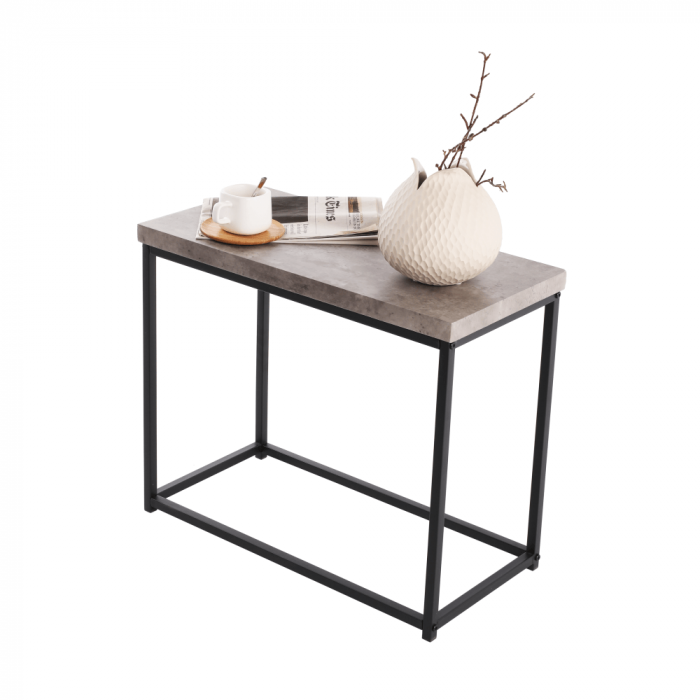 Măsuţă de cafea, negru/carbon, TENDER [8]