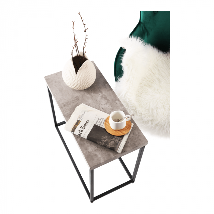 Măsuţă de cafea, negru/carbon, TENDER [13]