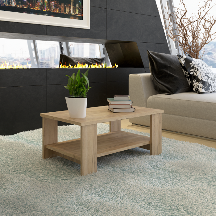 Măsuţa de cafea, stejar artisan, BERNARDO [3]