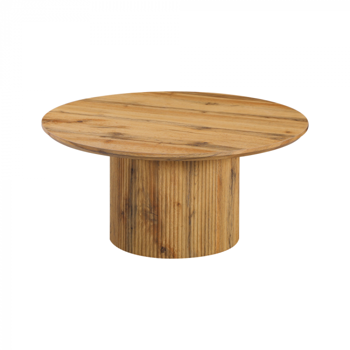 Măsuţă de cafea, stejar, diametru 80 cm, MAHIR TYP 2 [1]