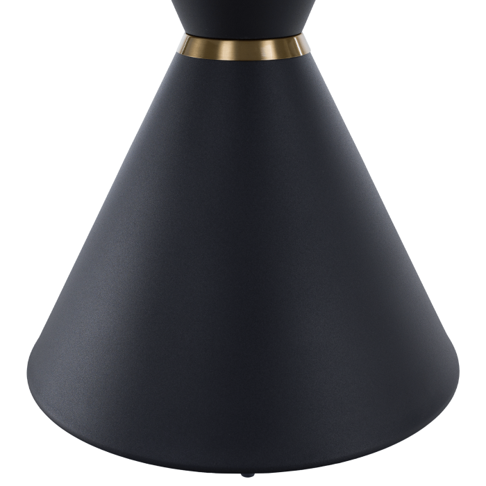 Măsuţe de cafea, set de 2 bucăţi, marmură/negru/auriu, metal, MABUZ NEW [9]
