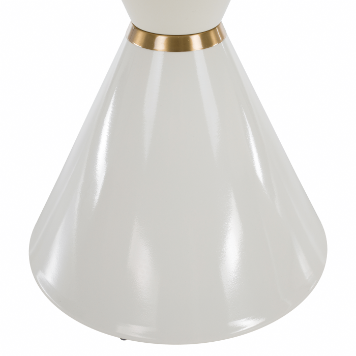 Măsuţe de cafea, set de 2, marmură albă/albă/auriu, metal, MABUZ NEW [5]