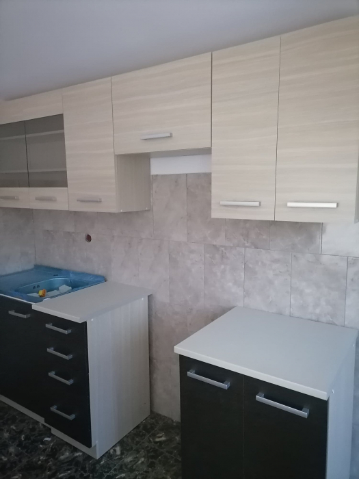 Mobilier bucătărie, stejar gri deschis/stejar închis, 240 cm , Bortis Impex [8]